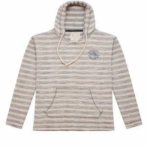 U.S. Vintage Gray Stripe Myrtle Beach Hoodie Sweatshirt, Mens XL Surfercore